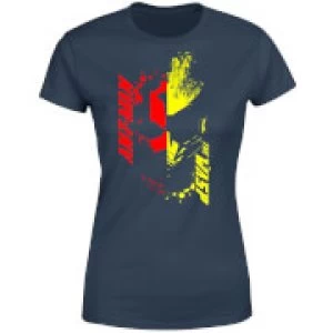 Ant-Man And The Wasp Split Face Womens T-Shirt - Navy - XL