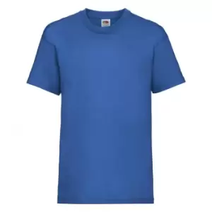 Fruit Of The Loom Childrens/Kids Unisex Valueweight Short Sleeve T-Shirt (12-13) (Royal)