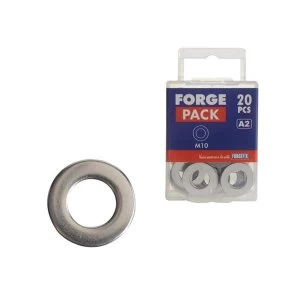 ForgeFix Flat Washers DIN125 A2 Stainless Steel M6 ForgePack 60