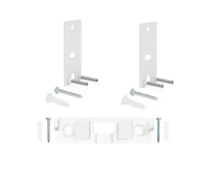 Lifestyle Omnijewel 2 x Wall bracket pair and Centre channel bracket in white