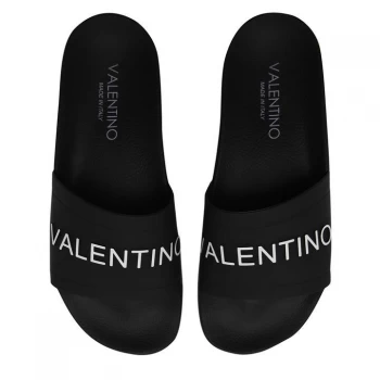 Valentino Shoes Logo Sliders - 550 Black