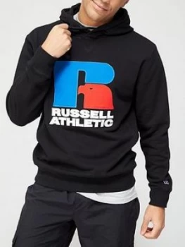 Russell Athletic Iconic Overhead Hoodie - Black, Size S, Men