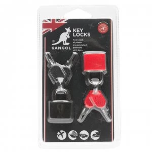Kangol Key Locks Pack of 2 - Black/Red