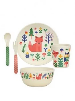 Petit Collage Bamboo Baby Dinnerware Set - Forest Friends