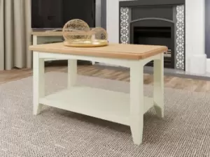 Kenmore Patterdale White and Oak Coffee Table Flat Packed