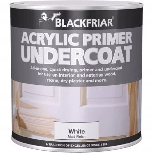 Blackfriar Quick Drying Acrylic Primer Undercoat White 500ml