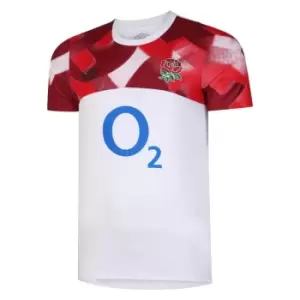 Umbro England Rugby Warm Up Shirt Adults - White