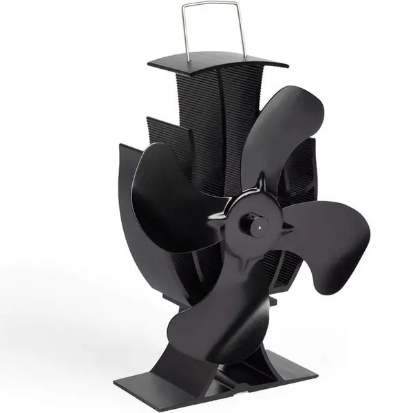 VonHaus Stove Fan Log Burner Fan with 4 Blades - Black One Size