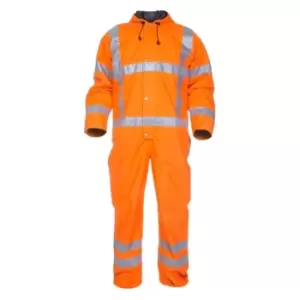 Ureterp SNS High Visibility Waterproof Coverall Orange - Size S
