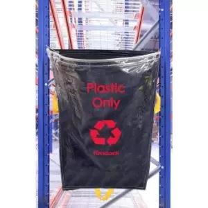 Clear Racksack Plastic Logo - Pack 10
