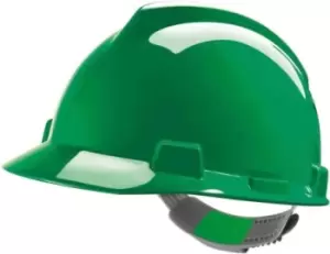MSA Safety V-Gard Green Safety Helmet