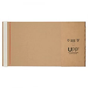 Purely UPP Book Wraps Gusset Envelopes Peel and Seal 178 x 245 x 60 mm Plain Manilla Pack of 25