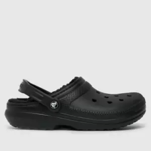 Crocs Black Warm Lined Clogs Sandals