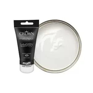 Crown Matt Emulsion Paint - Fresh Coconut Tester Pot - 40ml