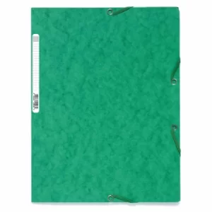 Exacompta Elasticated 3 Flap Folder A4, 400gsm, Purple, Pack of 25