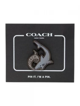 Coach Leather Pin With Tattoo Shark Multi Coloured