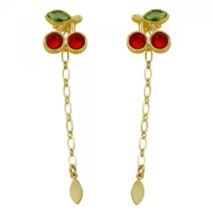 Juicy Couture Cherry Gem Statement Earrings