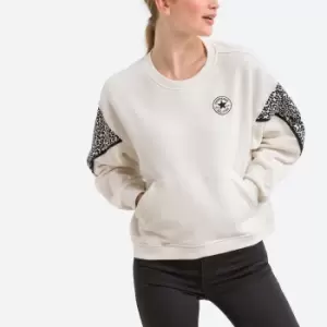 Chuck Animalier Short Sweatshirt with Embroidered Logo in Cotton and Loose Fit
