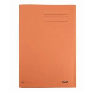 Elba A4 Square Cut Folder Recycled Lightweight 180gsm Orange Pack of 100