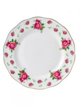 Royal Albert New country roses white dinner plate 27cm White