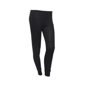 FLOSO Ladies/Womens Thermal Underwear Long Jane (Viscose Premium Range) (Hip Fit: 34-36inch (10-12)) (Black)