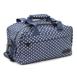 Members by Rock Luggage Essential Under-Seat Hand Luggage Bag - Navy Polka Dots