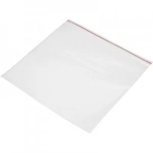 Grip seal bag wo write on panel W x H 250 mm x 250 mm Transparent Polyethyl