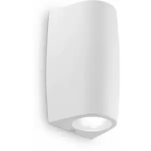 01-ideal Lux - White KEOPE 2-light wall light