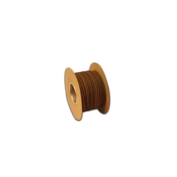 Cable Sleeving Reel, PVC Solid, 100M X 4MM Diameter - Brown