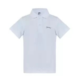 Slazenger Boys 2 Pack Polo Shirts - White