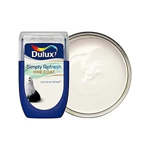 Dulux Simply Refresh One Coat Jasmine White Matt Emulsion Paint 30ml