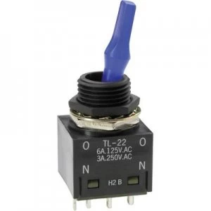 NKK Switches TL22DNAW016G Toggle switch 250 V AC 3 A 2 x OnOn latch