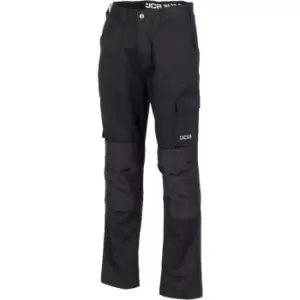 Essential Cargo Work Trousers Black - 42' Waist / Regular Leg - JCB