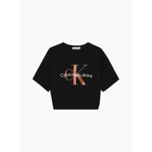 Calvin Klein Jeans Bronze Monogram T-Shirt - Black