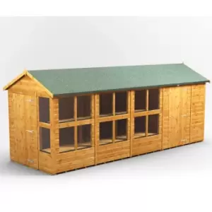 18x6 Power Apex Potting Shed Combi Building including 6ft Side Store