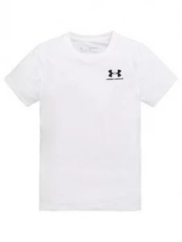 Urban Armor Gear Boys Childrens Cotton T-Shirt and Prototype Wordmark Short Set - White Black, White/Black, Size 13 Years, XL