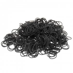 Roma Plaiting Rubber Bands - Black