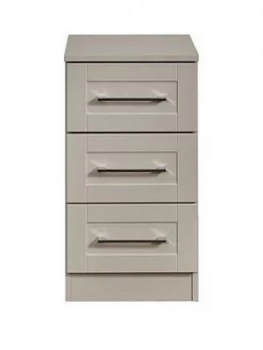 Swift Larson Ready Assembled 3 Drawer Bedside Chest