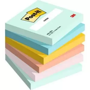 Post it Beachside Colours 76x76mm 100 Sheets Pack of 6 7100259201