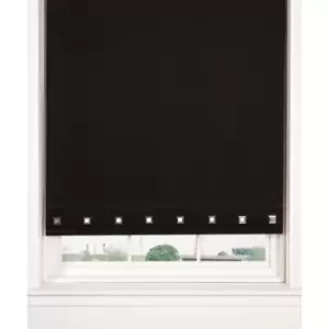 Square Eyelet Roller Blind Black 1.8 x 1.6 M