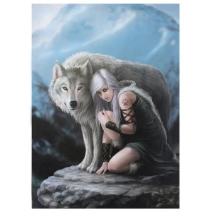 Large Protector Canvas Picture By Anne Stokes