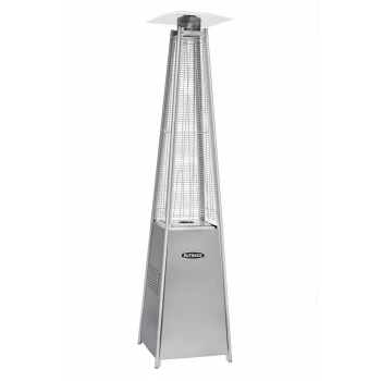 Outback Signature Flame Tower Pyramid Gas Patio Heater - Stainless Steel
