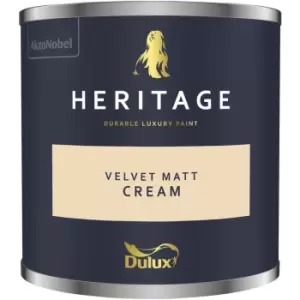 Dulux Heritage Velvet Matt Cream Matt Emulsion Paint 125ml