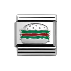Nomination Classic Around the World Hamburger Charm