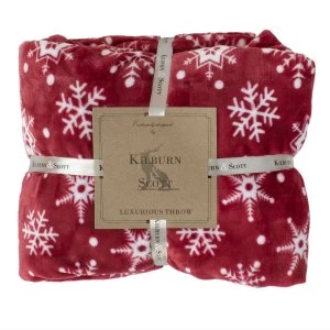 Gallery Snowflake Flannel Throw