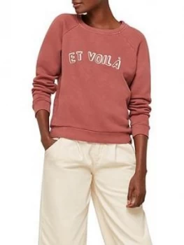 Whistles Et Voila Logo Sweatshirt - Pink