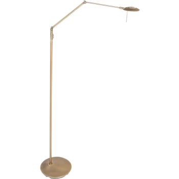 Sienna Lighting - Sienna Zodiac Task Floor Lamp Bronze Brushed, Plastic Matt