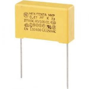 MKP X2 suppression capacitor Radial lead 0.47 uF 275 V AC 10 27.5mm L x W x H 30 x 11 x 20 mm MKP X2
