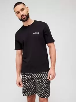 BOSS Bodywear Relax Shortie Pyjama Set, Beige, Size S, Men