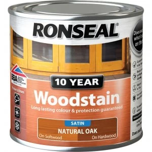 Ronseal 10 Year Wood Stain Natural Oak 250ml